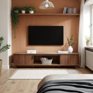 Scandinavian Light Wood Media Console | Minimalist TV Stand for Living Room-JMJ-T010