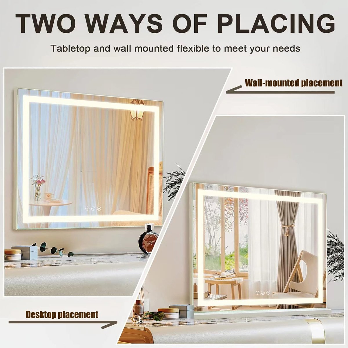 High-end custom wholesale modern luxury home interior LED mirrors-JINGZI-001 - Image 5